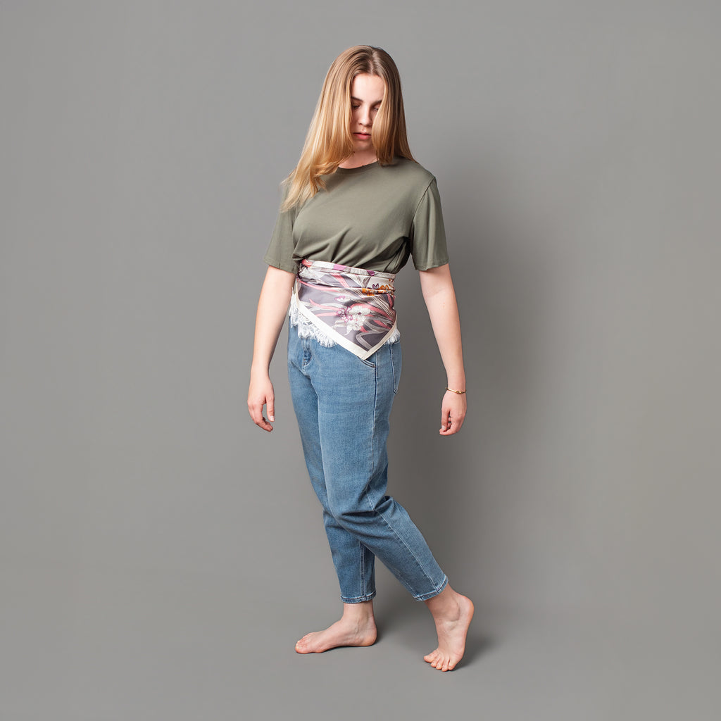 Jeans con foulard Camilla