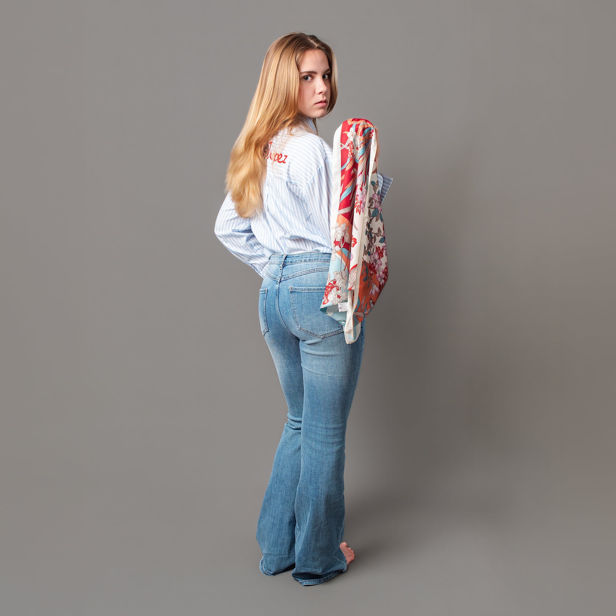 Jeans a zampa Tecla